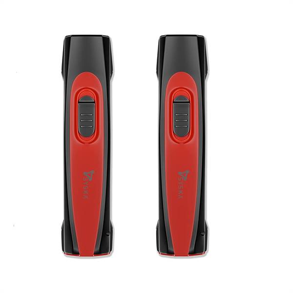 SYSKA T112ML DUOTRON 1W Bright Led Rechargeable Torch (Red) (Pack of 2)